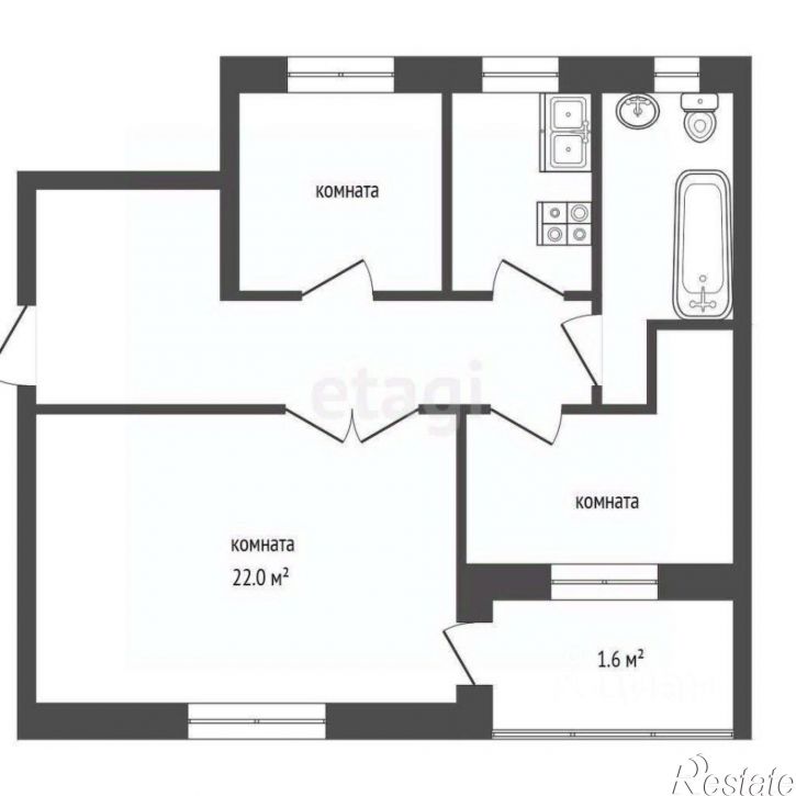 Комната Мебельная улица, 12 к1,  д. 12 к1