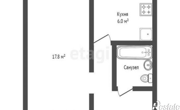 1-комн квартира Рижский проспект, 54,  д. 54