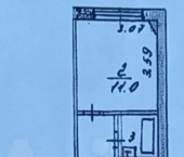 2-комн, 53.9кв м, этаж 5/5 Новгородская улица, д.28