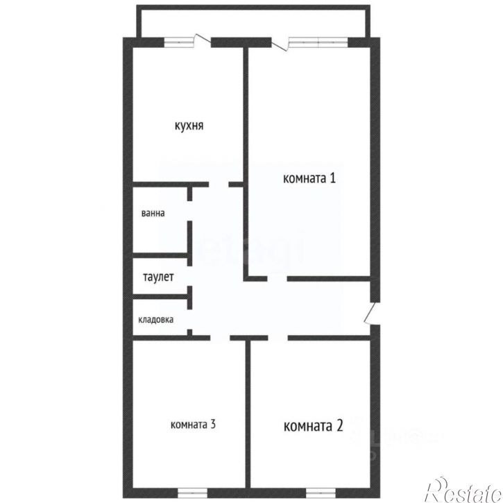 3-комн квартира ул Космонавтов, 8,  д. 8