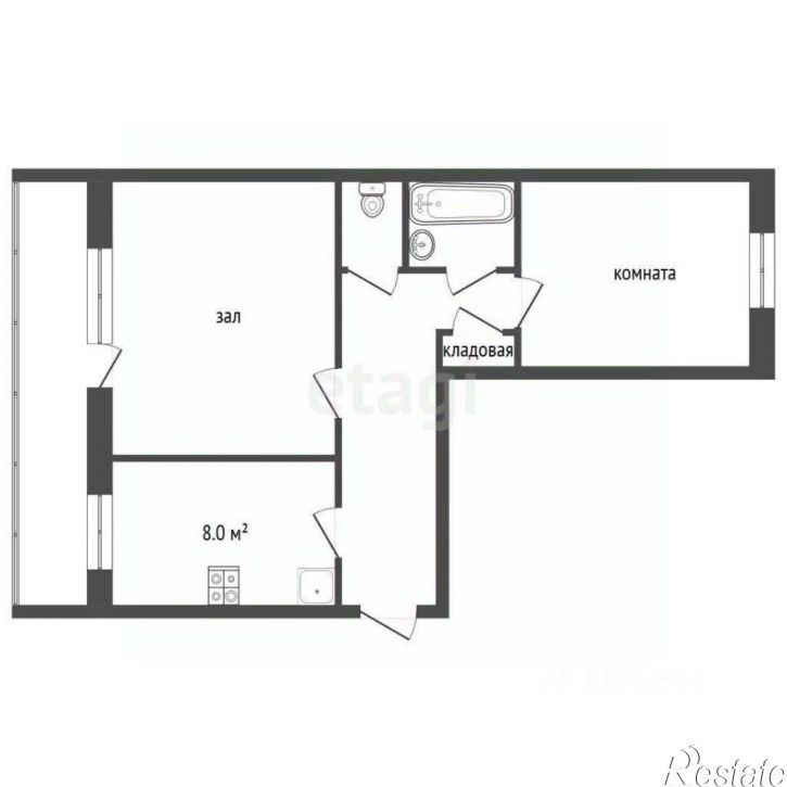 2-комн квартира улица Меллиораторов, 13,  д. 13