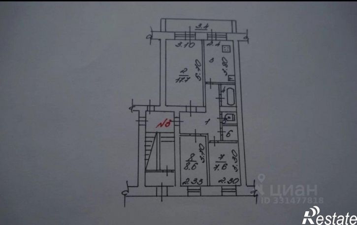 3-комн квартира улица Тихмянова, 22,  д. 22