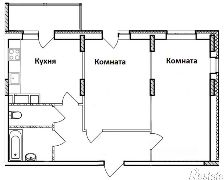 2-комн квартира улица Шестака, 16,  д. 16