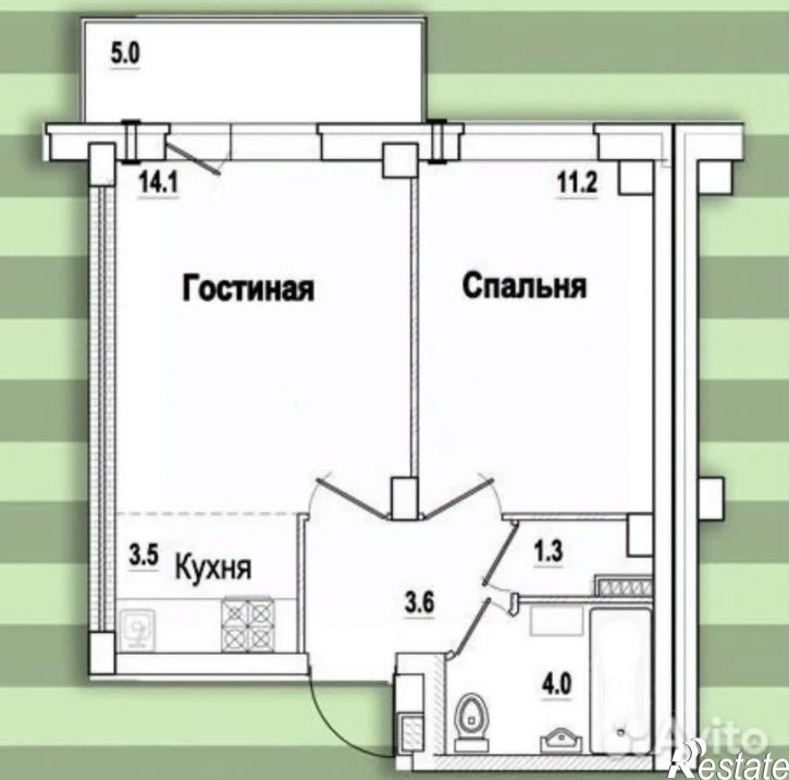 1-комн квартира ул Гецентова, 8,  д. 8