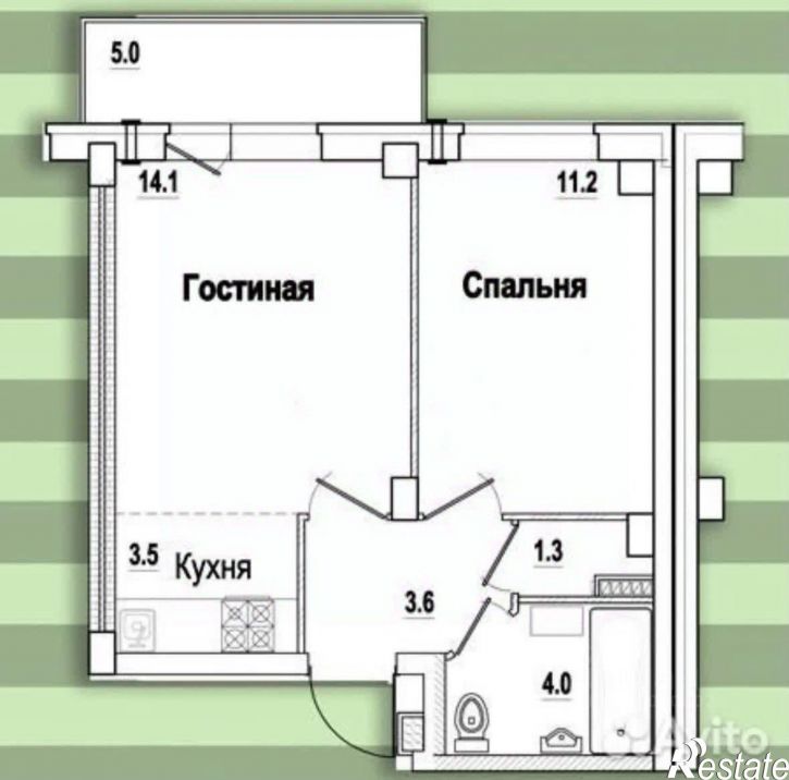 1-комн квартира ул Гецентова, 8,  д. 8