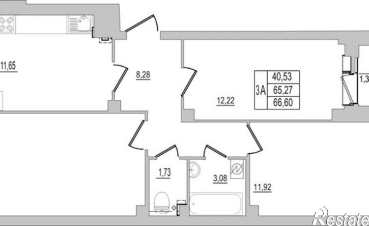 3-комн квартира Псков, улица Юности, 32