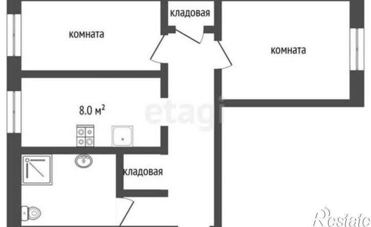 2-комн квартира Печоры, улица Мелиораторов, 8