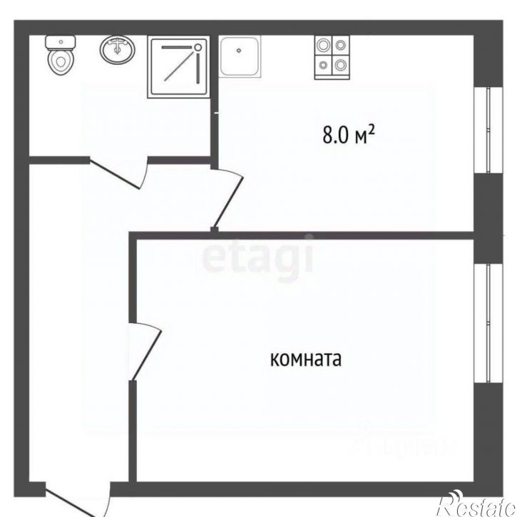 1-комн квартира ул Кузнечная, 11,  д. 11