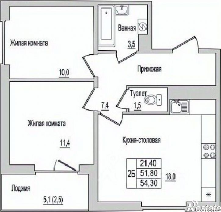2-комн квартира в новом доме деревня Борисовичи