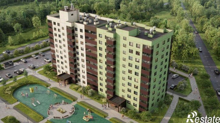 3-комн квартира в новом доме деревня Борисовичи
