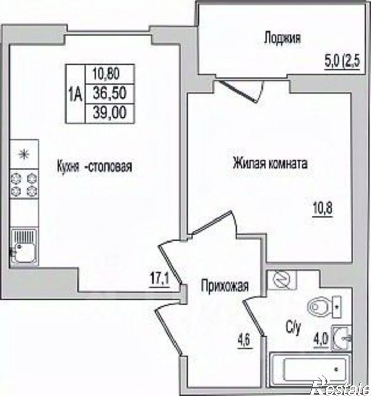 1-комн квартира в новом доме деревня Борисовичи