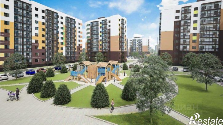 1-комн квартира в новом доме улица Юности, 10