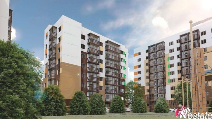 1-комн квартира в новом доме улица Юности, 32