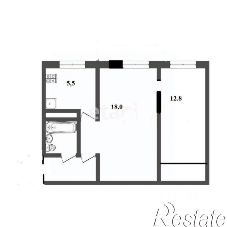2-комн квартира переулок Машиниста, 3,  д. 3