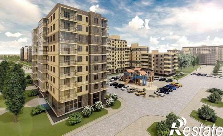 1-комн квартира в новом доме улица Юности, 22,  д. 22